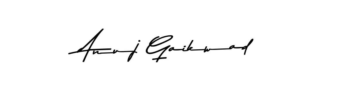 Asem Kandis PERSONAL USE is a professional signature style that is perfect for those who want to add a touch of class to their signature. It is also a great choice for those who want to make their signature more unique. Get Anuj Gaikwad name to fancy signature for free. Anuj Gaikwad signature style 9 images and pictures png