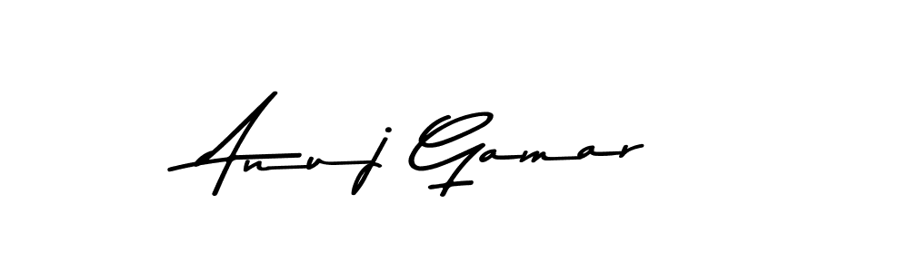 This is the best signature style for the Anuj Gamar name. Also you like these signature font (Asem Kandis PERSONAL USE). Mix name signature. Anuj Gamar signature style 9 images and pictures png