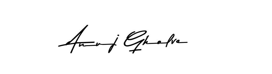 Design your own signature with our free online signature maker. With this signature software, you can create a handwritten (Asem Kandis PERSONAL USE) signature for name Anuj Gholve. Anuj Gholve signature style 9 images and pictures png