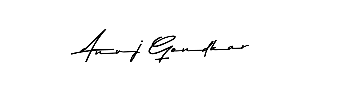 You can use this online signature creator to create a handwritten signature for the name Anuj Gondkar. This is the best online autograph maker. Anuj Gondkar signature style 9 images and pictures png