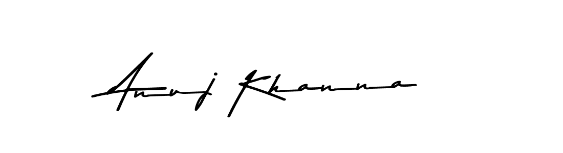 The best way (Asem Kandis PERSONAL USE) to make a short signature is to pick only two or three words in your name. The name Anuj Khanna include a total of six letters. For converting this name. Anuj Khanna signature style 9 images and pictures png