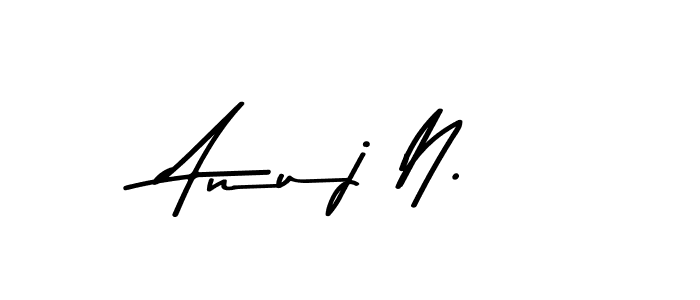 How to make Anuj N. signature? Asem Kandis PERSONAL USE is a professional autograph style. Create handwritten signature for Anuj N. name. Anuj N. signature style 9 images and pictures png