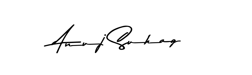 Anuj Suhag stylish signature style. Best Handwritten Sign (Asem Kandis PERSONAL USE) for my name. Handwritten Signature Collection Ideas for my name Anuj Suhag. Anuj Suhag signature style 9 images and pictures png