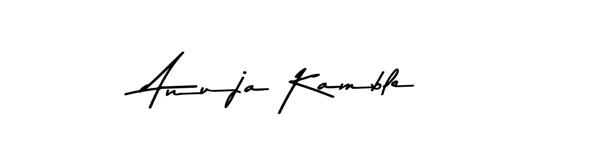 Make a beautiful signature design for name Anuja Kamble. Use this online signature maker to create a handwritten signature for free. Anuja Kamble signature style 9 images and pictures png