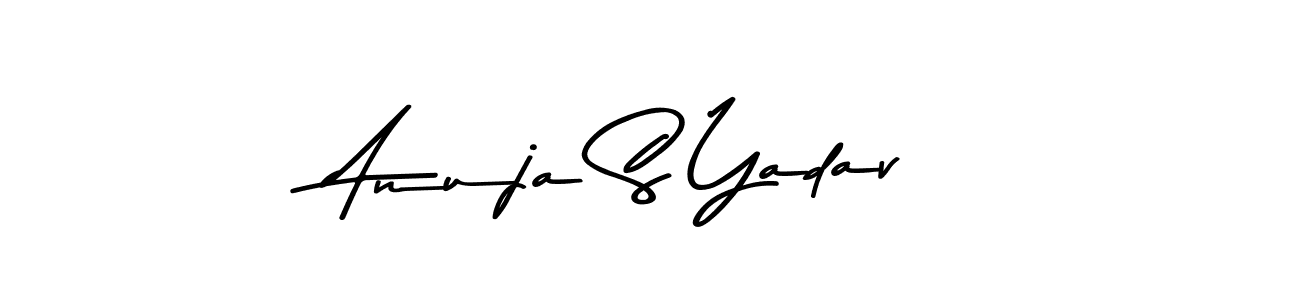 You should practise on your own different ways (Asem Kandis PERSONAL USE) to write your name (Anuja S Yadav) in signature. don't let someone else do it for you. Anuja S Yadav signature style 9 images and pictures png