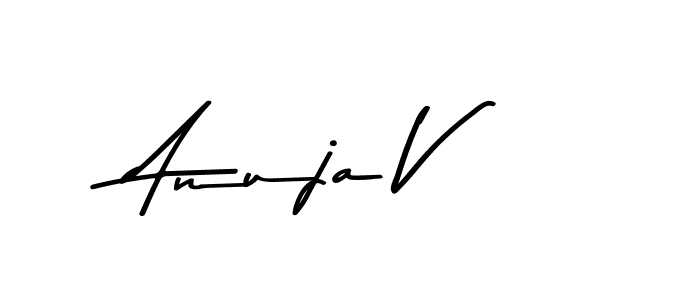 The best way (Asem Kandis PERSONAL USE) to make a short signature is to pick only two or three words in your name. The name Anuja V include a total of six letters. For converting this name. Anuja V signature style 9 images and pictures png