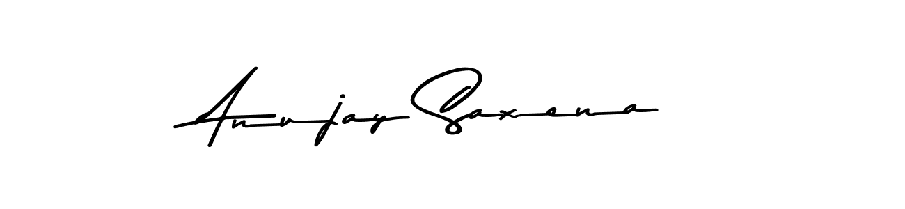 How to make Anujay Saxena name signature. Use Asem Kandis PERSONAL USE style for creating short signs online. This is the latest handwritten sign. Anujay Saxena signature style 9 images and pictures png
