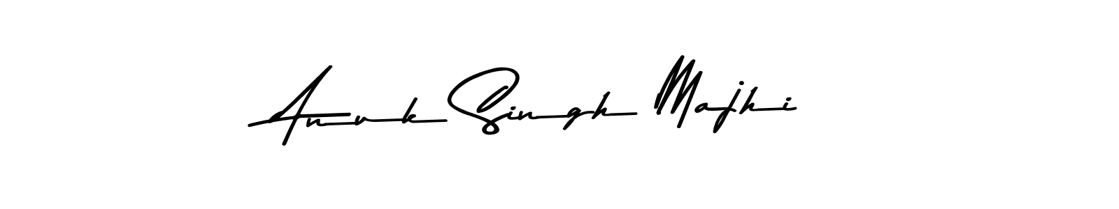 How to make Anuk Singh Majhi name signature. Use Asem Kandis PERSONAL USE style for creating short signs online. This is the latest handwritten sign. Anuk Singh Majhi signature style 9 images and pictures png