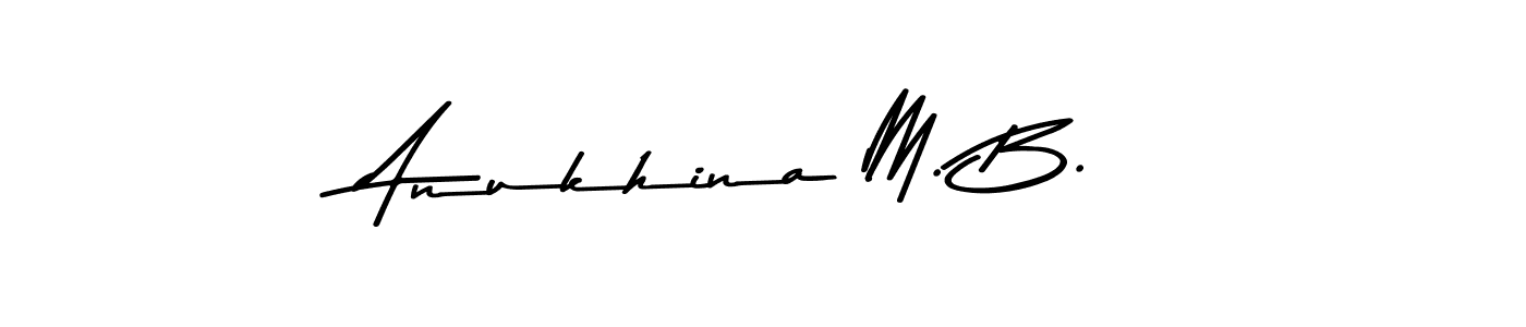 Make a beautiful signature design for name Anukhina M. B.. Use this online signature maker to create a handwritten signature for free. Anukhina M. B. signature style 9 images and pictures png