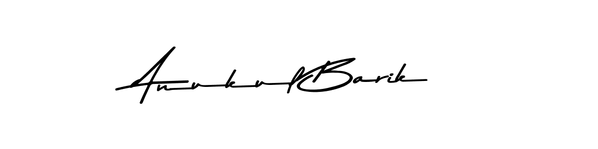 Design your own signature with our free online signature maker. With this signature software, you can create a handwritten (Asem Kandis PERSONAL USE) signature for name Anukul Barik. Anukul Barik signature style 9 images and pictures png