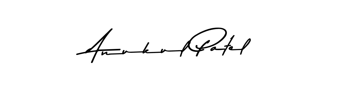 How to make Anukul Patel name signature. Use Asem Kandis PERSONAL USE style for creating short signs online. This is the latest handwritten sign. Anukul Patel signature style 9 images and pictures png