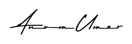 Discover how Anum Umer looks in an executive cursive font (Asem Kandis PERSONAL USE). Perfect for legal documents, invoices, and certificates. Anum Umer signature style 9 images and pictures png