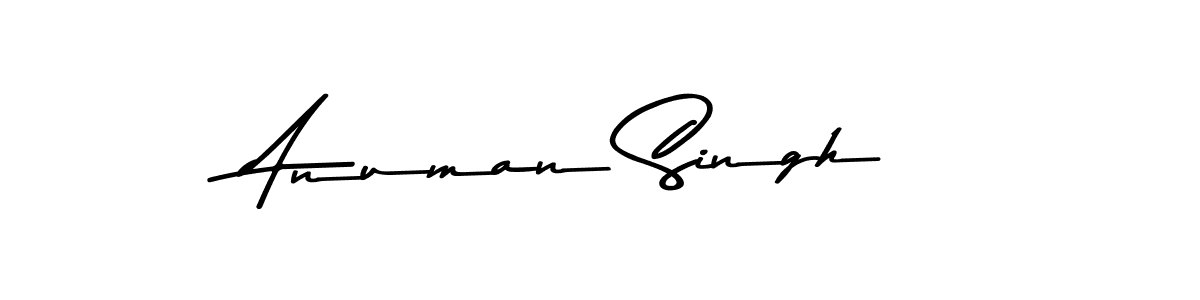 How to make Anuman Singh name signature. Use Asem Kandis PERSONAL USE style for creating short signs online. This is the latest handwritten sign. Anuman Singh signature style 9 images and pictures png