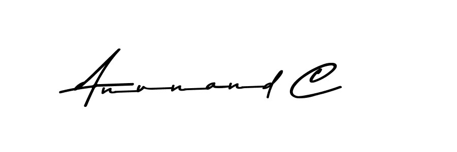 The best way (Asem Kandis PERSONAL USE) to make a short signature is to pick only two or three words in your name. The name Anunand C include a total of six letters. For converting this name. Anunand C signature style 9 images and pictures png