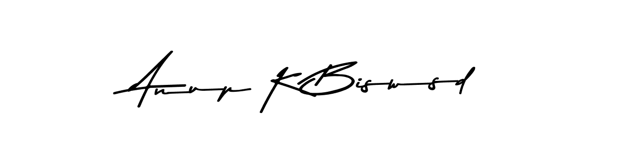 Create a beautiful signature design for name Anup K Biswsd. With this signature (Asem Kandis PERSONAL USE) fonts, you can make a handwritten signature for free. Anup K Biswsd signature style 9 images and pictures png