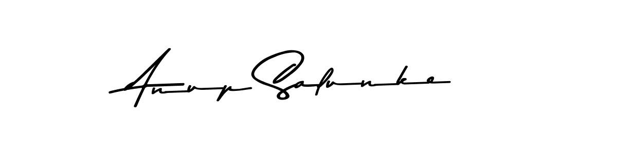 Use a signature maker to create a handwritten signature online. With this signature software, you can design (Asem Kandis PERSONAL USE) your own signature for name Anup Salunke. Anup Salunke signature style 9 images and pictures png