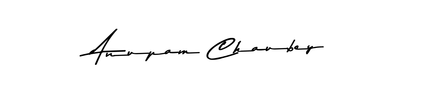 Create a beautiful signature design for name Anupam Chaubey. With this signature (Asem Kandis PERSONAL USE) fonts, you can make a handwritten signature for free. Anupam Chaubey signature style 9 images and pictures png