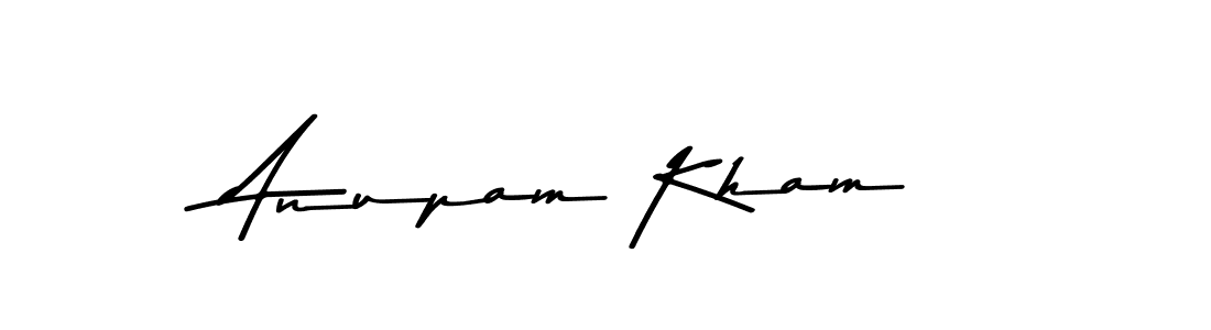 Asem Kandis PERSONAL USE is a professional signature style that is perfect for those who want to add a touch of class to their signature. It is also a great choice for those who want to make their signature more unique. Get Anupam Kham name to fancy signature for free. Anupam Kham signature style 9 images and pictures png