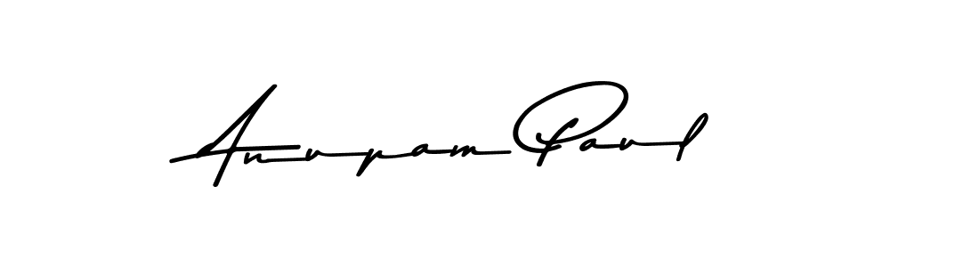 How to make Anupam Paul name signature. Use Asem Kandis PERSONAL USE style for creating short signs online. This is the latest handwritten sign. Anupam Paul signature style 9 images and pictures png