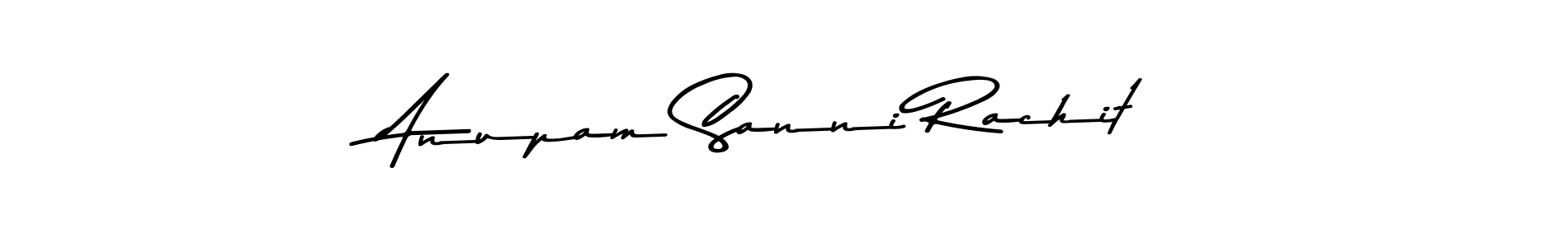 Create a beautiful signature design for name Anupam Sanni Rachit. With this signature (Asem Kandis PERSONAL USE) fonts, you can make a handwritten signature for free. Anupam Sanni Rachit signature style 9 images and pictures png