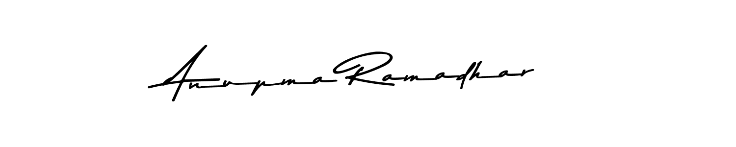 Anupma Ramadhar stylish signature style. Best Handwritten Sign (Asem Kandis PERSONAL USE) for my name. Handwritten Signature Collection Ideas for my name Anupma Ramadhar. Anupma Ramadhar signature style 9 images and pictures png