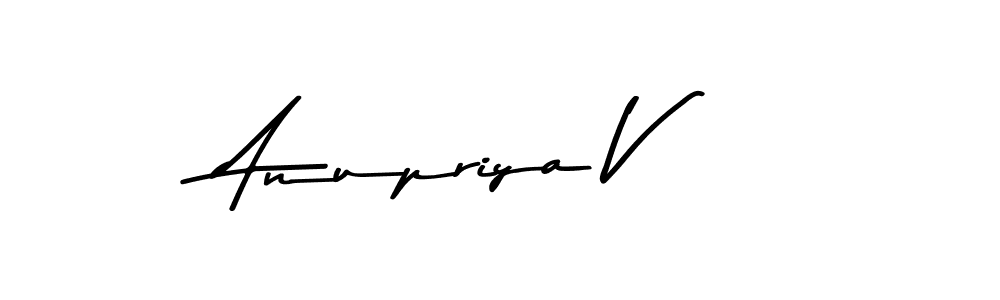 Anupriya V stylish signature style. Best Handwritten Sign (Asem Kandis PERSONAL USE) for my name. Handwritten Signature Collection Ideas for my name Anupriya V. Anupriya V signature style 9 images and pictures png