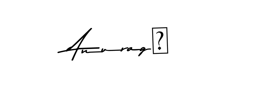 Also You can easily find your signature by using the search form. We will create Anurag❤ name handwritten signature images for you free of cost using Asem Kandis PERSONAL USE sign style. Anurag❤ signature style 9 images and pictures png