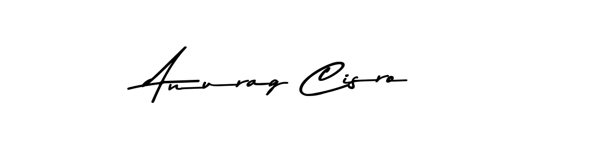 How to make Anurag Cisro name signature. Use Asem Kandis PERSONAL USE style for creating short signs online. This is the latest handwritten sign. Anurag Cisro signature style 9 images and pictures png