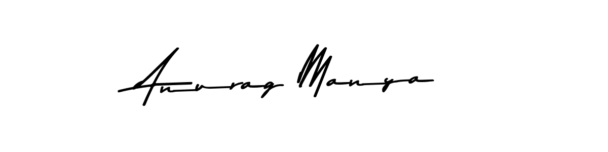 Anurag Manya stylish signature style. Best Handwritten Sign (Asem Kandis PERSONAL USE) for my name. Handwritten Signature Collection Ideas for my name Anurag Manya. Anurag Manya signature style 9 images and pictures png