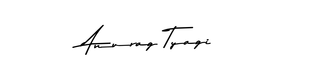 Create a beautiful signature design for name Anurag Tyagi. With this signature (Asem Kandis PERSONAL USE) fonts, you can make a handwritten signature for free. Anurag Tyagi signature style 9 images and pictures png