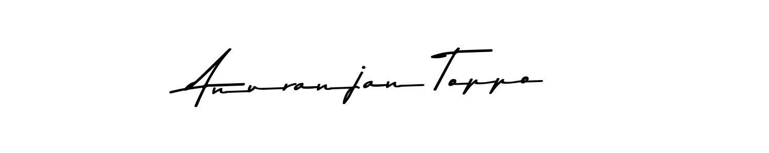 Similarly Asem Kandis PERSONAL USE is the best handwritten signature design. Signature creator online .You can use it as an online autograph creator for name Anuranjan Toppo. Anuranjan Toppo signature style 9 images and pictures png