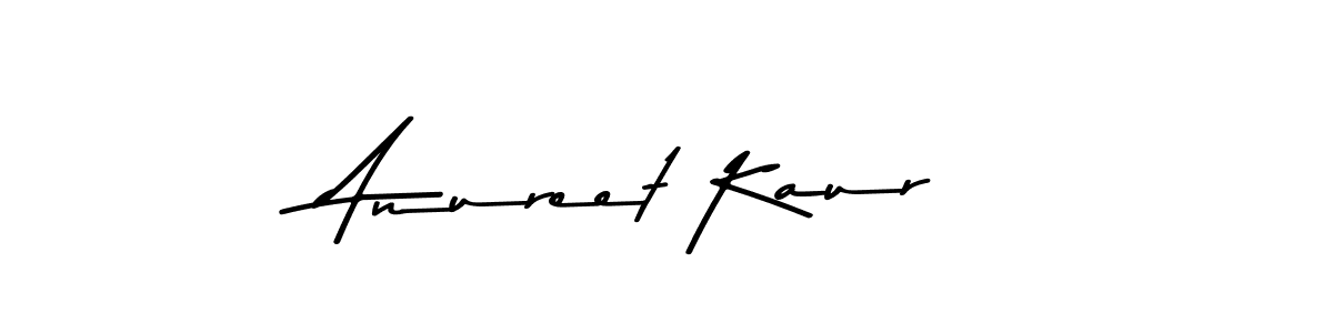 Design your own signature with our free online signature maker. With this signature software, you can create a handwritten (Asem Kandis PERSONAL USE) signature for name Anureet Kaur. Anureet Kaur signature style 9 images and pictures png