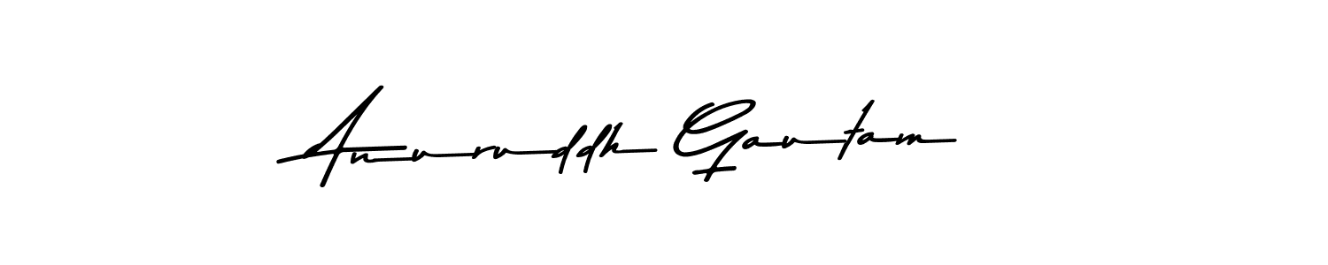Use a signature maker to create a handwritten signature online. With this signature software, you can design (Asem Kandis PERSONAL USE) your own signature for name Anuruddh Gautam. Anuruddh Gautam signature style 9 images and pictures png