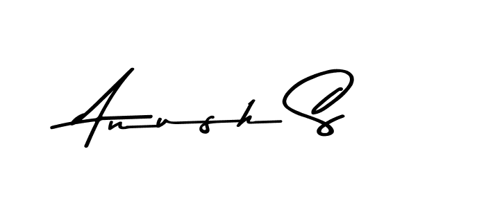 How to Draw Anush S signature style? Asem Kandis PERSONAL USE is a latest design signature styles for name Anush S. Anush S signature style 9 images and pictures png