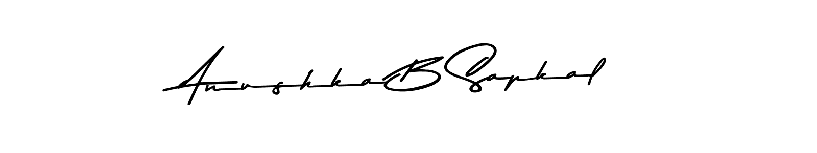 You can use this online signature creator to create a handwritten signature for the name Anushka B Sapkal. This is the best online autograph maker. Anushka B Sapkal signature style 9 images and pictures png