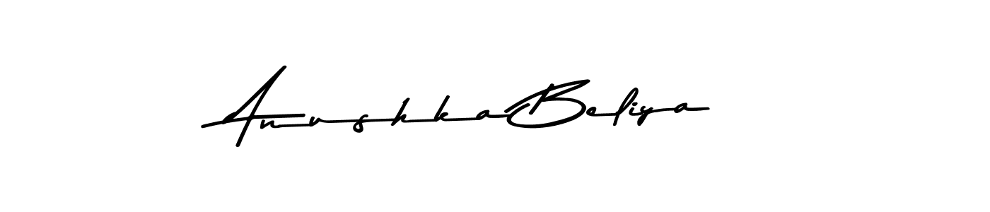The best way (Asem Kandis PERSONAL USE) to make a short signature is to pick only two or three words in your name. The name Anushka Beliya include a total of six letters. For converting this name. Anushka Beliya signature style 9 images and pictures png
