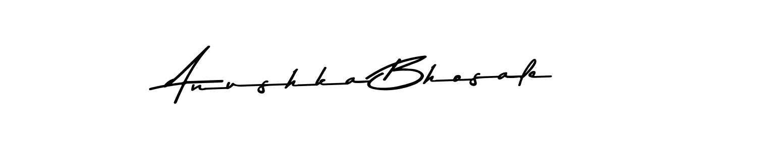 Similarly Asem Kandis PERSONAL USE is the best handwritten signature design. Signature creator online .You can use it as an online autograph creator for name Anushka Bhosale. Anushka Bhosale signature style 9 images and pictures png