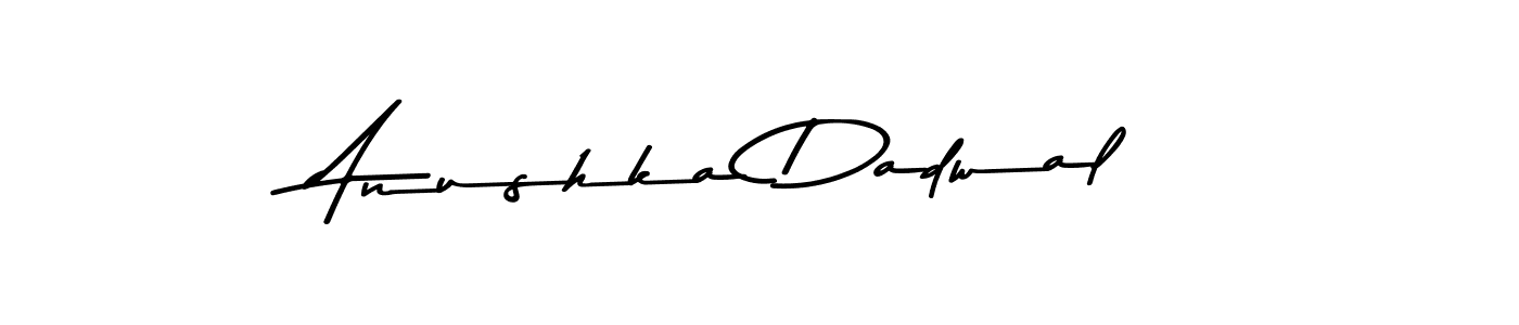 How to make Anushka Dadwal signature? Asem Kandis PERSONAL USE is a professional autograph style. Create handwritten signature for Anushka Dadwal name. Anushka Dadwal signature style 9 images and pictures png