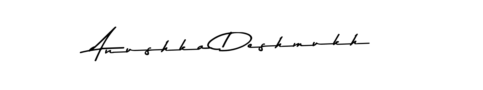 Use a signature maker to create a handwritten signature online. With this signature software, you can design (Asem Kandis PERSONAL USE) your own signature for name Anushka Deshmukh. Anushka Deshmukh signature style 9 images and pictures png