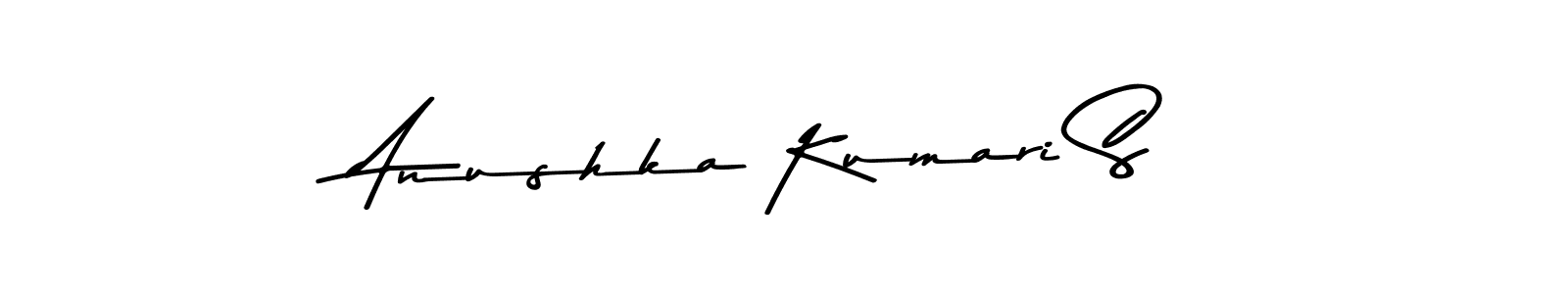 if you are searching for the best signature style for your name Anushka Kumari S. so please give up your signature search. here we have designed multiple signature styles  using Asem Kandis PERSONAL USE. Anushka Kumari S signature style 9 images and pictures png