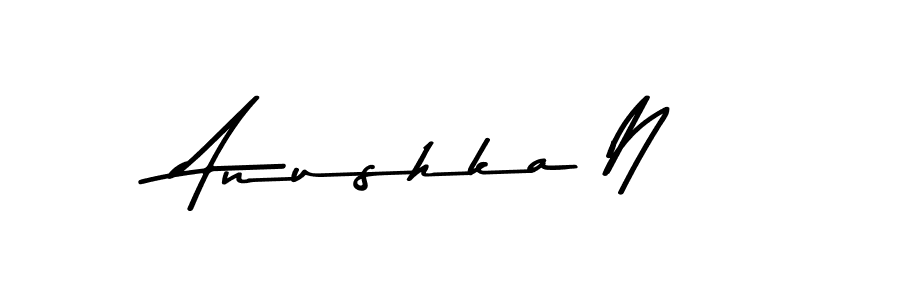 Create a beautiful signature design for name Anushka N. With this signature (Asem Kandis PERSONAL USE) fonts, you can make a handwritten signature for free. Anushka N signature style 9 images and pictures png