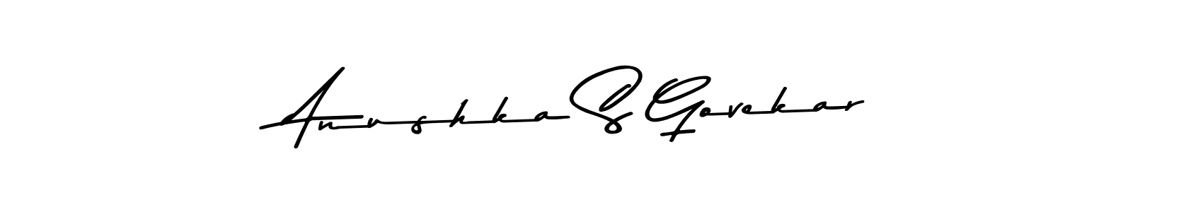 Design your own signature with our free online signature maker. With this signature software, you can create a handwritten (Asem Kandis PERSONAL USE) signature for name Anushka S Govekar. Anushka S Govekar signature style 9 images and pictures png
