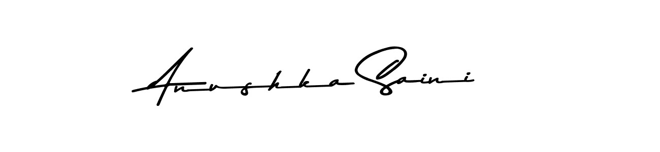 How to make Anushka Saini name signature. Use Asem Kandis PERSONAL USE style for creating short signs online. This is the latest handwritten sign. Anushka Saini signature style 9 images and pictures png