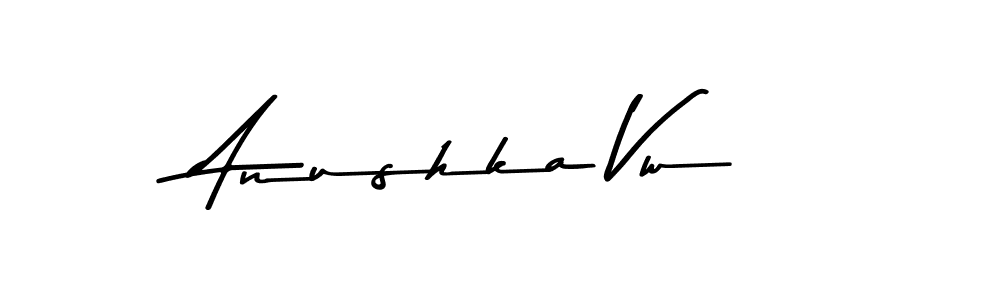 How to make Anushka Vw signature? Asem Kandis PERSONAL USE is a professional autograph style. Create handwritten signature for Anushka Vw name. Anushka Vw signature style 9 images and pictures png
