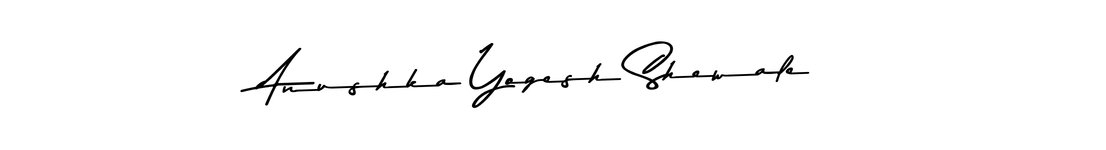 Create a beautiful signature design for name Anushka Yogesh Shewale. With this signature (Asem Kandis PERSONAL USE) fonts, you can make a handwritten signature for free. Anushka Yogesh Shewale signature style 9 images and pictures png