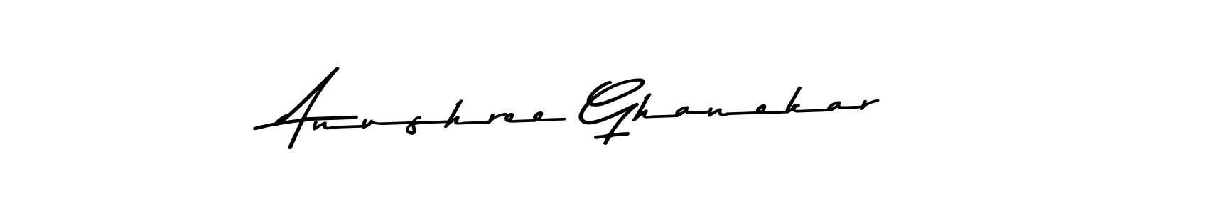 Anushree Ghanekar stylish signature style. Best Handwritten Sign (Asem Kandis PERSONAL USE) for my name. Handwritten Signature Collection Ideas for my name Anushree Ghanekar. Anushree Ghanekar signature style 9 images and pictures png