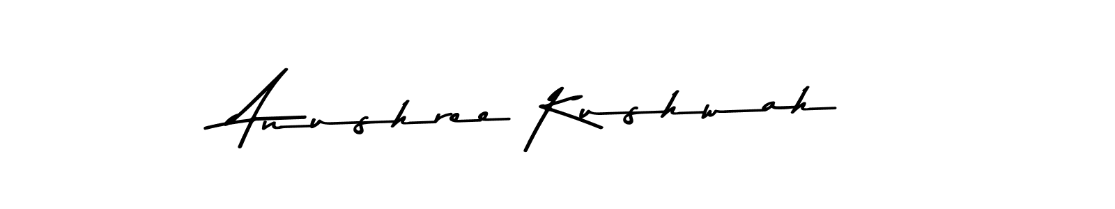 Create a beautiful signature design for name Anushree Kushwah. With this signature (Asem Kandis PERSONAL USE) fonts, you can make a handwritten signature for free. Anushree Kushwah signature style 9 images and pictures png