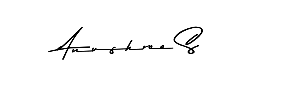 Make a beautiful signature design for name Anushree S. With this signature (Asem Kandis PERSONAL USE) style, you can create a handwritten signature for free. Anushree S signature style 9 images and pictures png