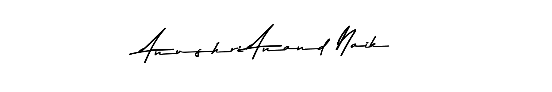 Use a signature maker to create a handwritten signature online. With this signature software, you can design (Asem Kandis PERSONAL USE) your own signature for name Anushri Anand Naik. Anushri Anand Naik signature style 9 images and pictures png