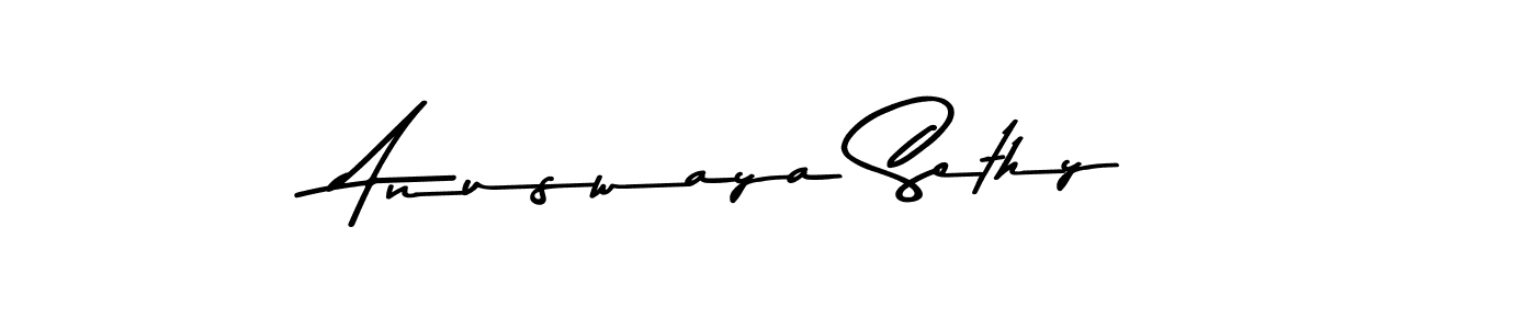 Design your own signature with our free online signature maker. With this signature software, you can create a handwritten (Asem Kandis PERSONAL USE) signature for name Anuswaya Sethy. Anuswaya Sethy signature style 9 images and pictures png